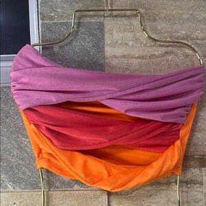 Vibrant Multicolor Draped Top